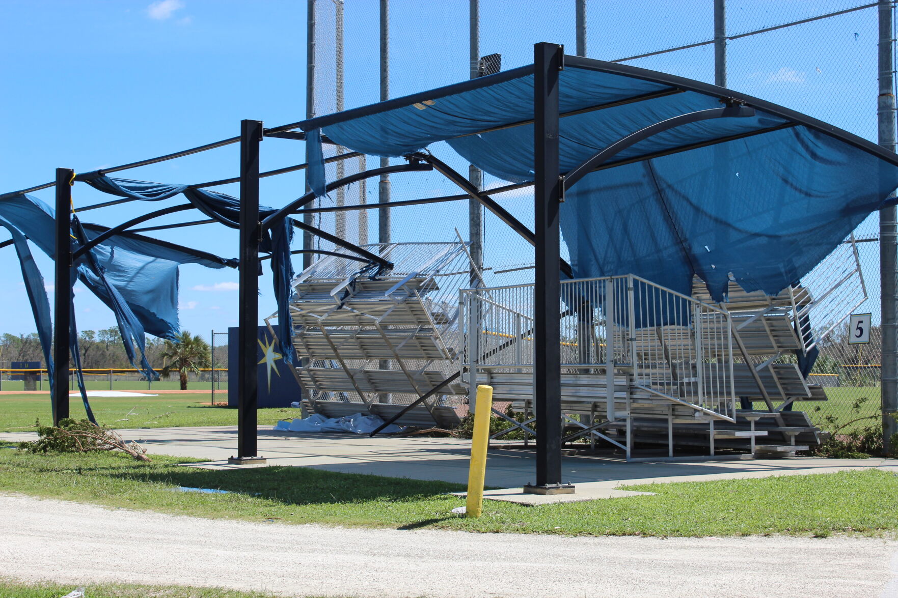 CSPx field 5 bleachers.